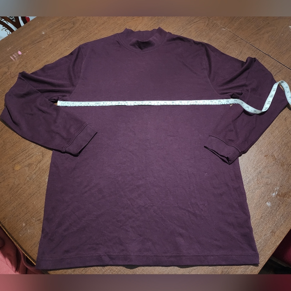 NWOT ... Croft & Barrow Men's Deep Burgundy Long Sleeve Tee